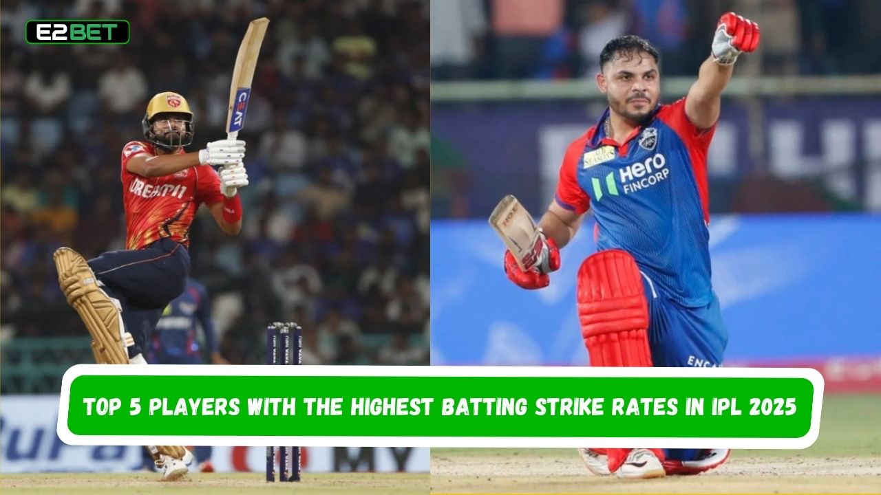 Highest Batting Strike Rates in IPL 2025