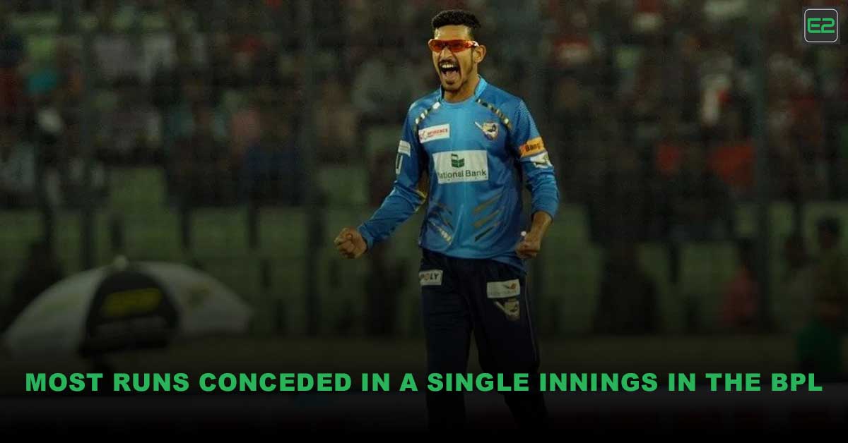 Most Runs Conceded in a Single Innings in the BPL